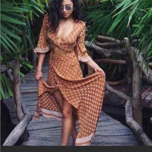 Faithfull the brand batik Bali wrap top